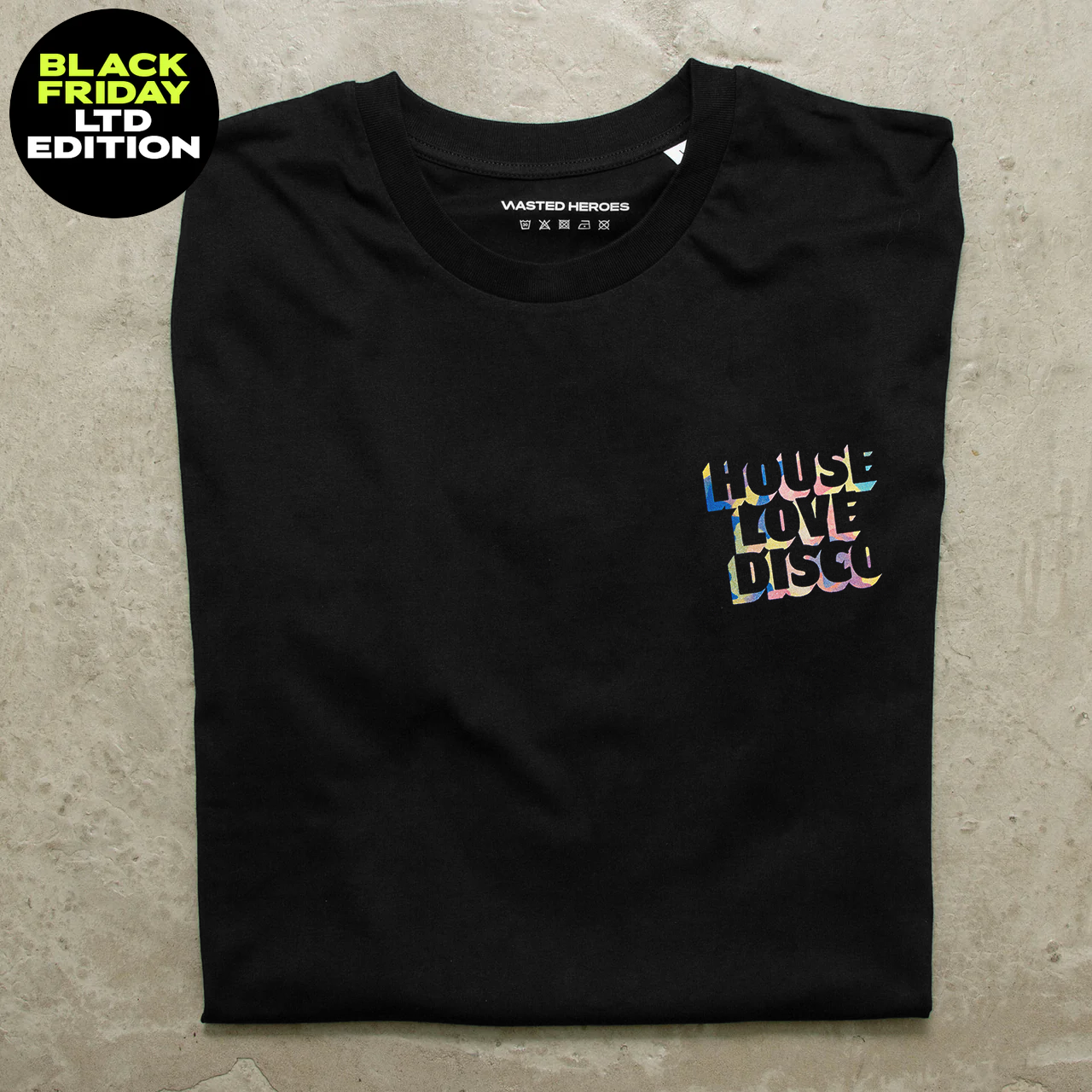 Crest BF Yellow House Love Disco - Tshirt - Black