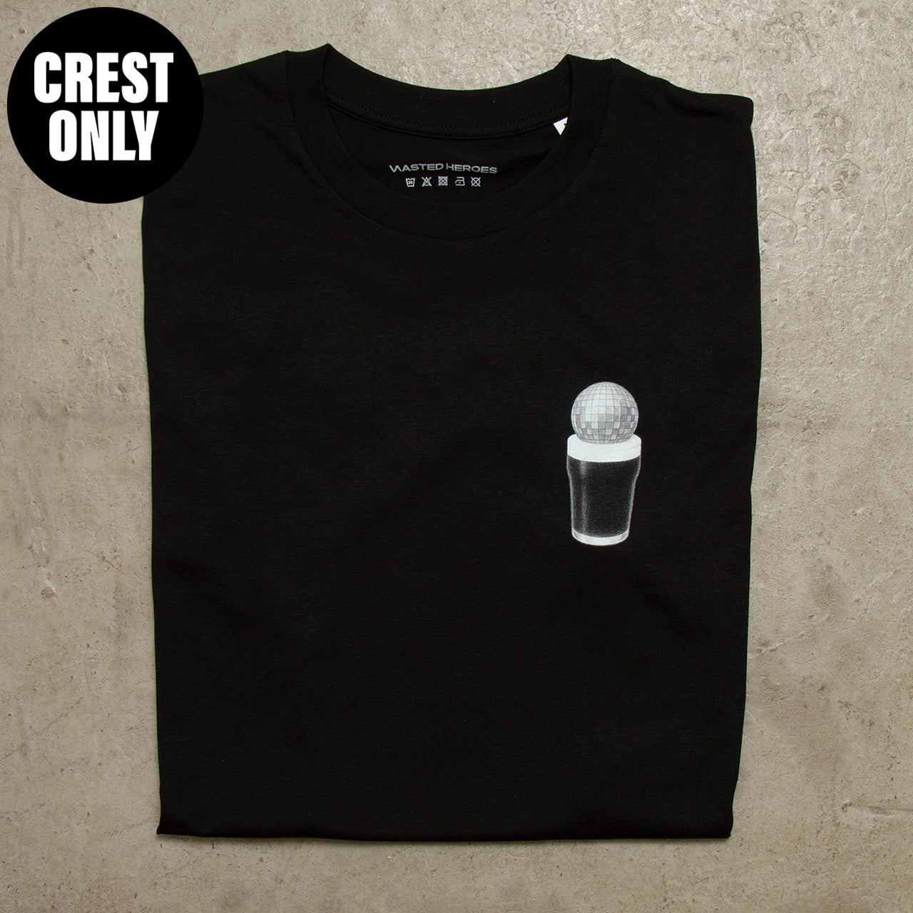 Crest Disco Stout - Tshirt - Black