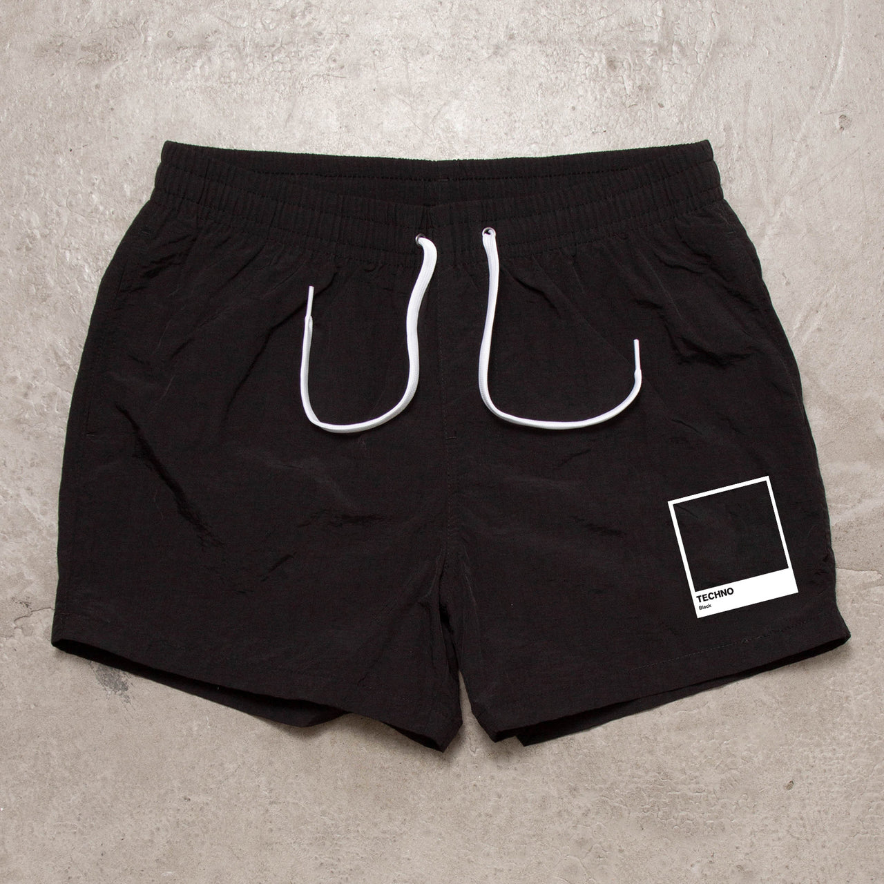 Techno Black - Swim Shorts - Black