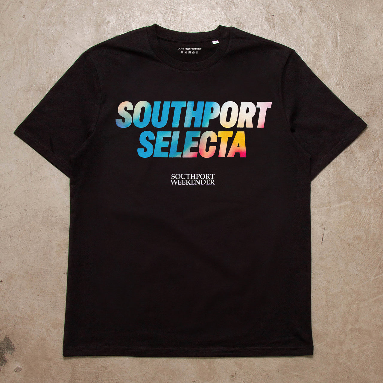 Southport Selecta Front Print - Tshirt - Black