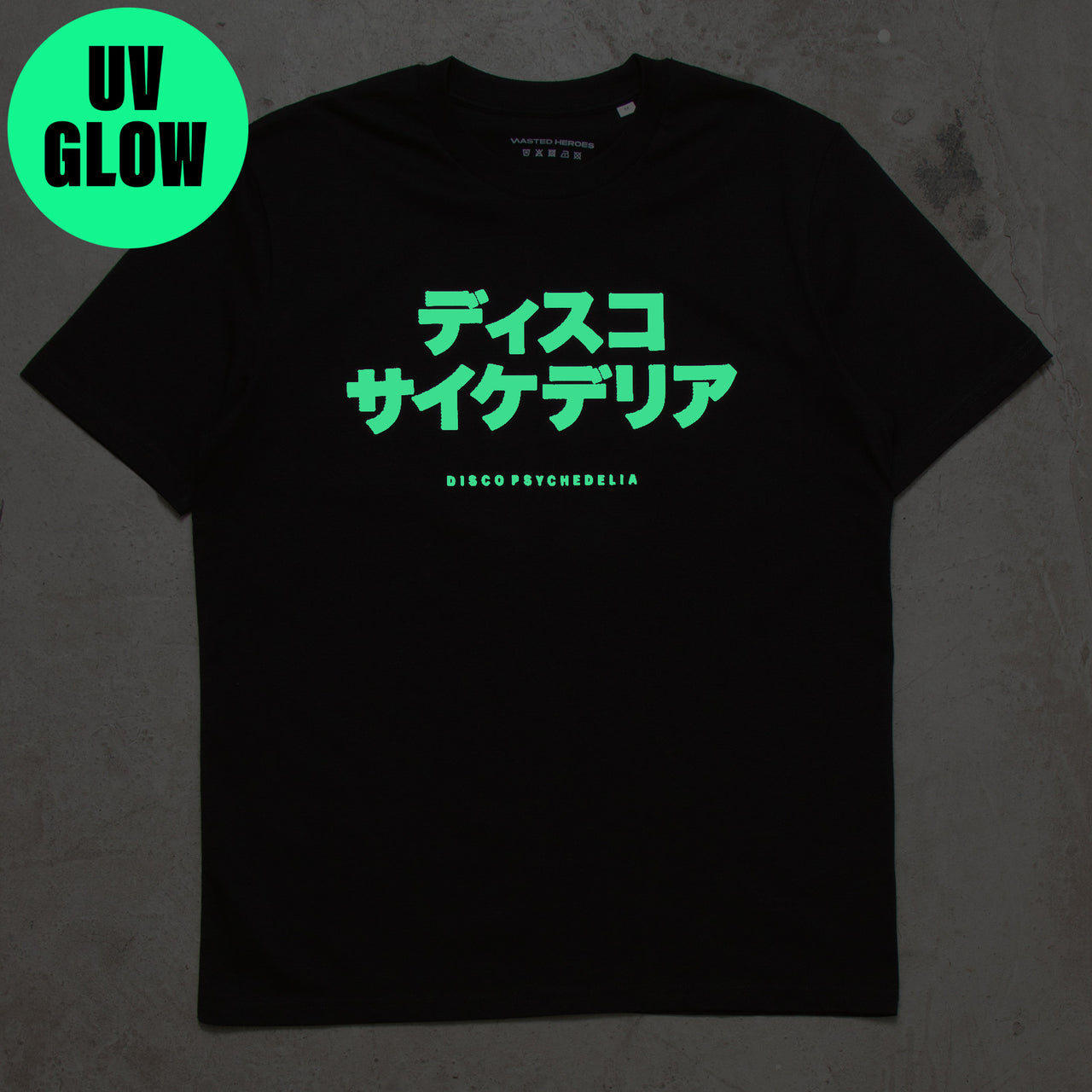 UV Glow Disco Psychedelia - Tshirt - Black