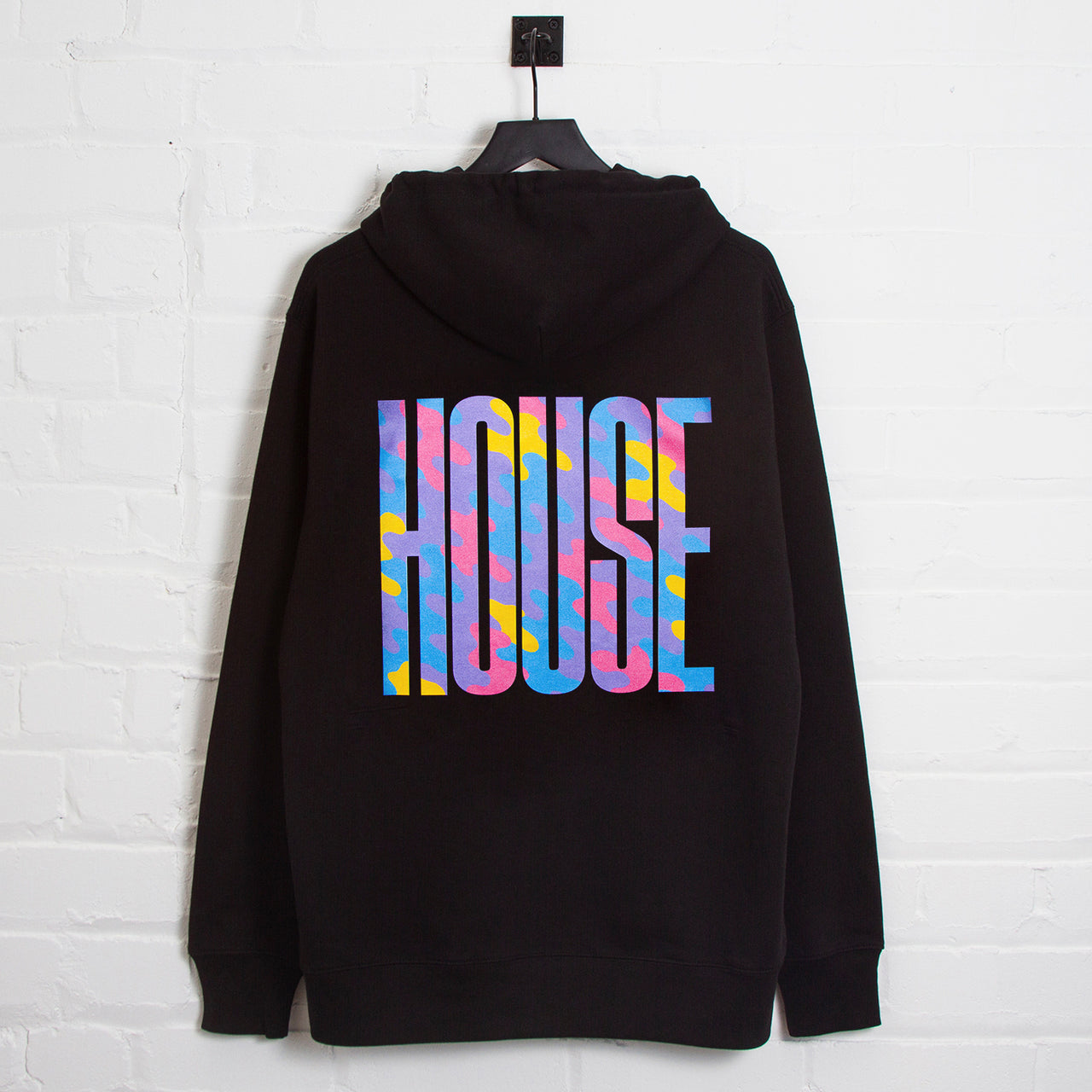 Haze Higher House Back Print - Hood - Black