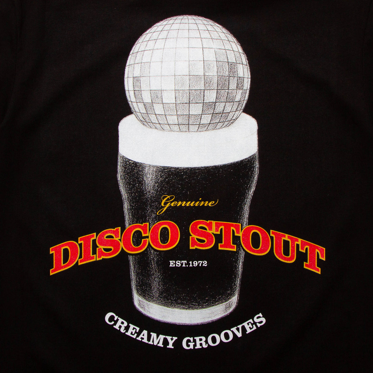 Creamy Disco Stout Back Print - Tshirt - Black