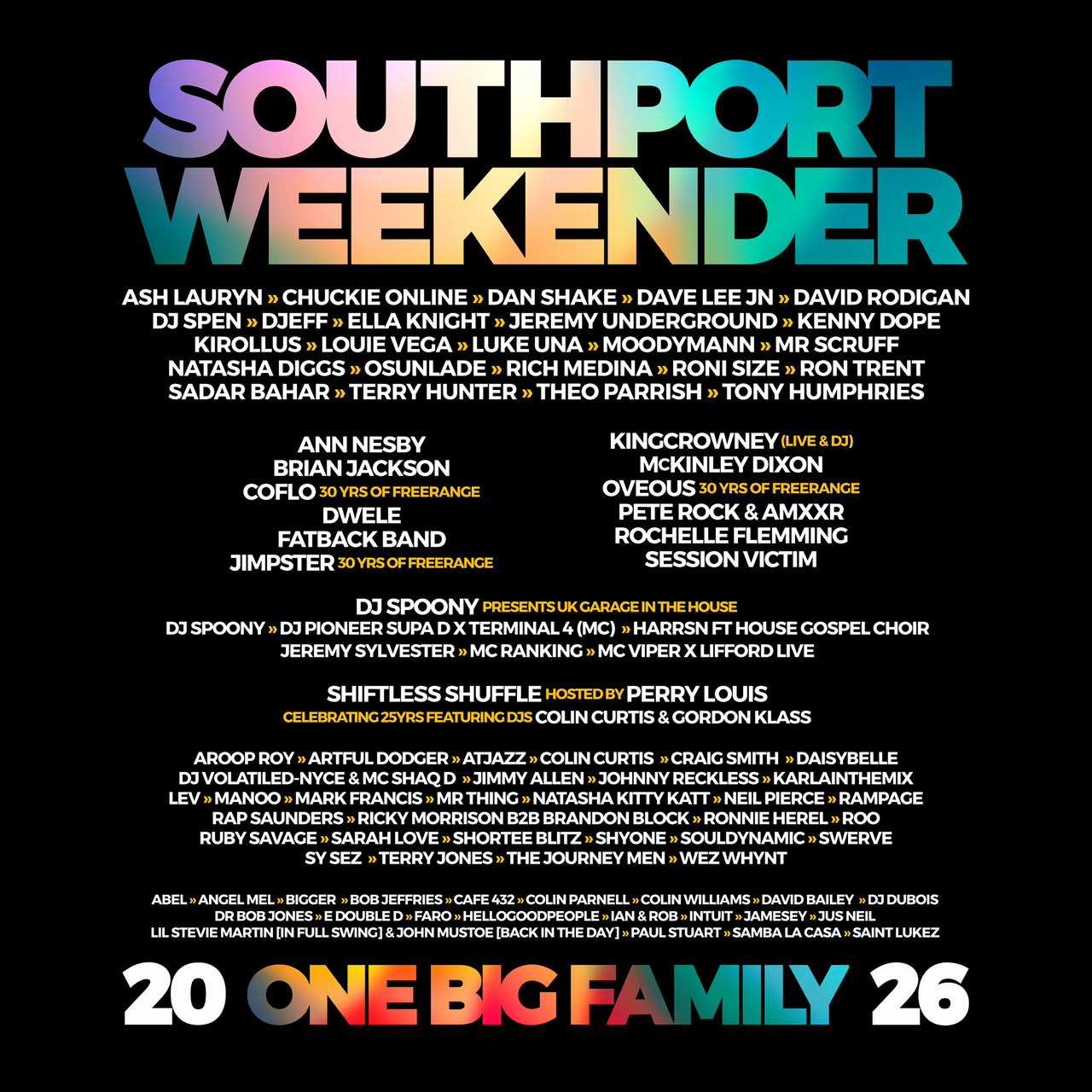 2026 Family Back Print - Sweatshirt - Black