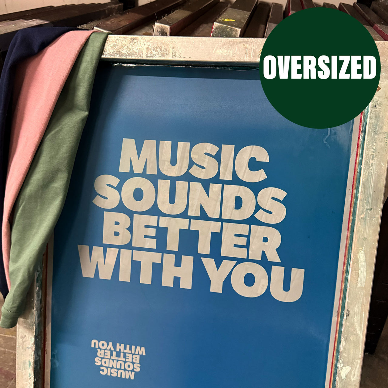Music Sounds Ltd Edition - Oversized Tshirt - Custom Colour