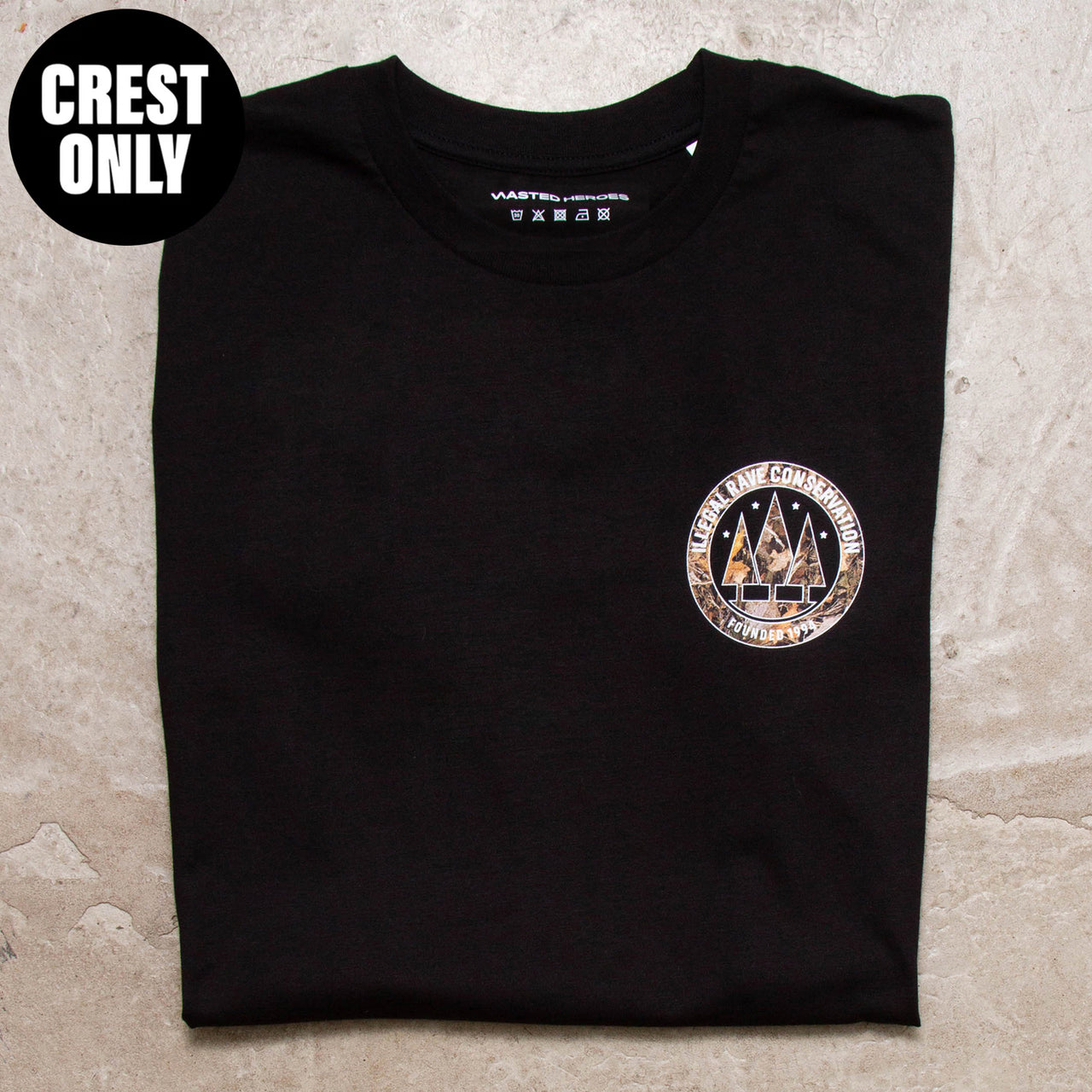 Crest Realtree Illegal Rave Print - Tshirt - Black
