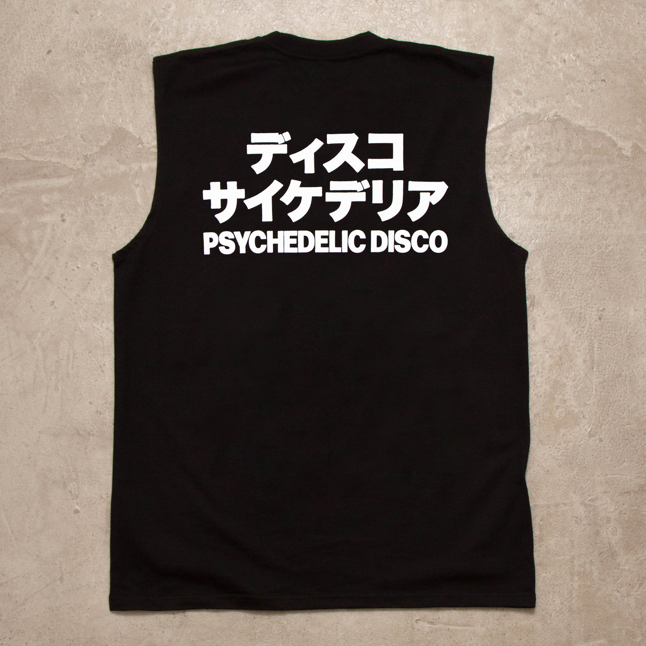 PD Reg Psychedelic Disco Back Print  - Tank Tshirt - Black