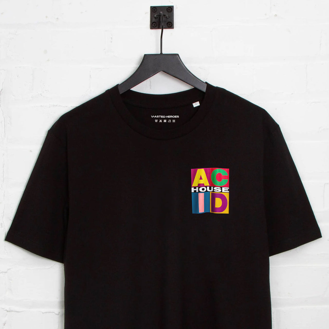 Crest Squares Acid - Tshirt - Black