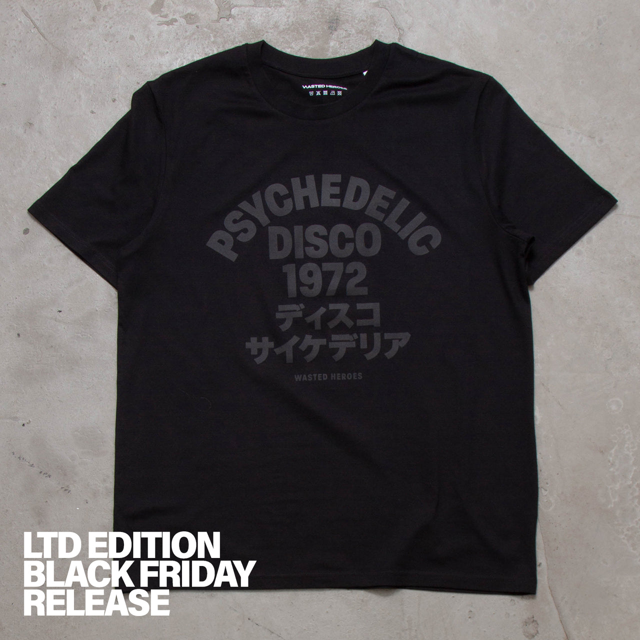 Black On Black 1972 Psychedelic Disco - Tshirt - Black