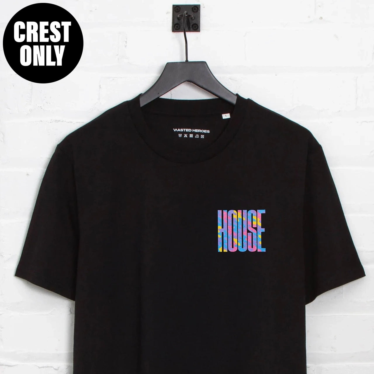 Crest Haze Higher House - Tshirt - Black