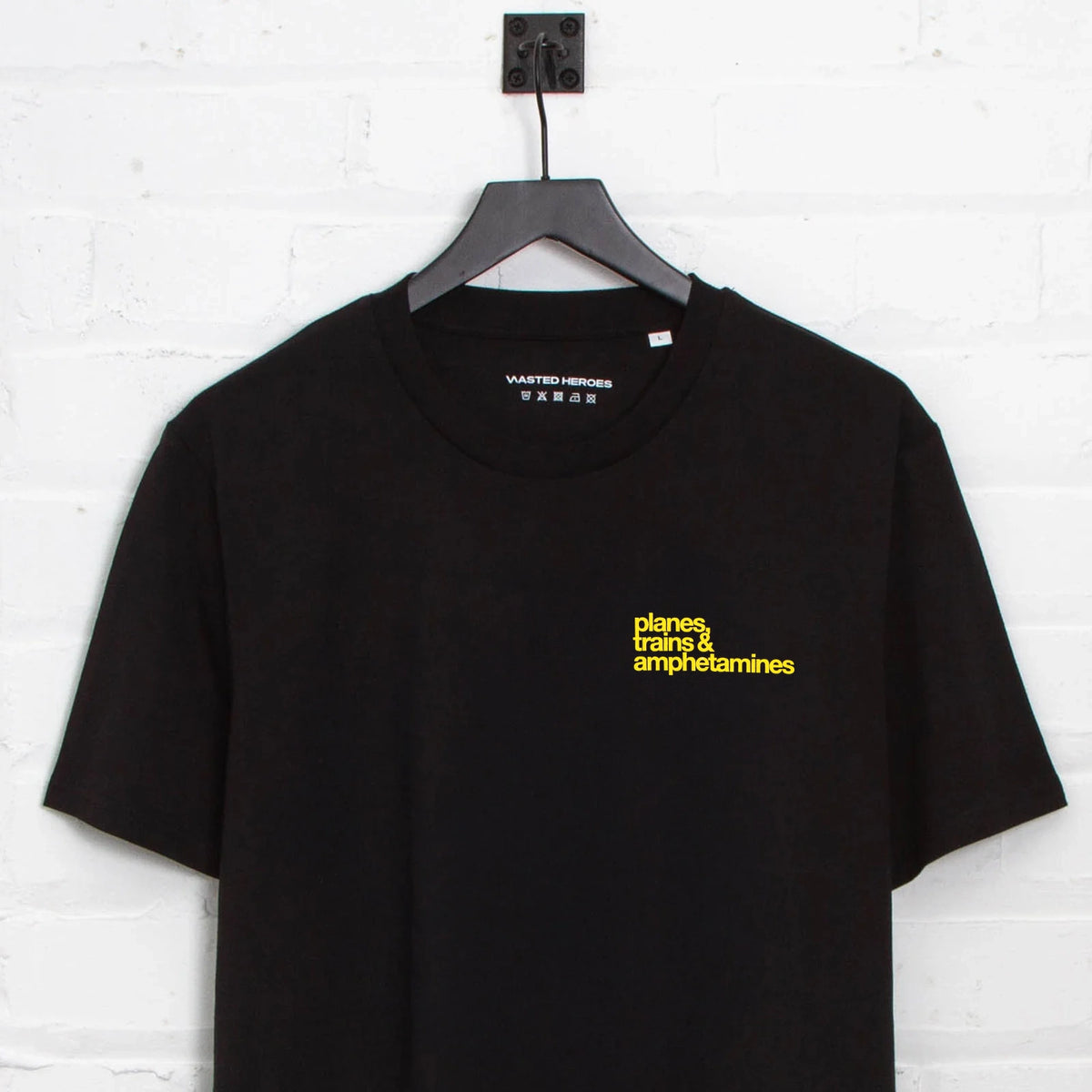 RNW Planes Trains - Tshirt - Black