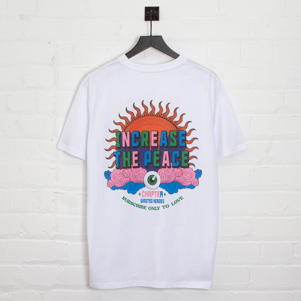 Increase The Peace Back Print - Tshirt - White