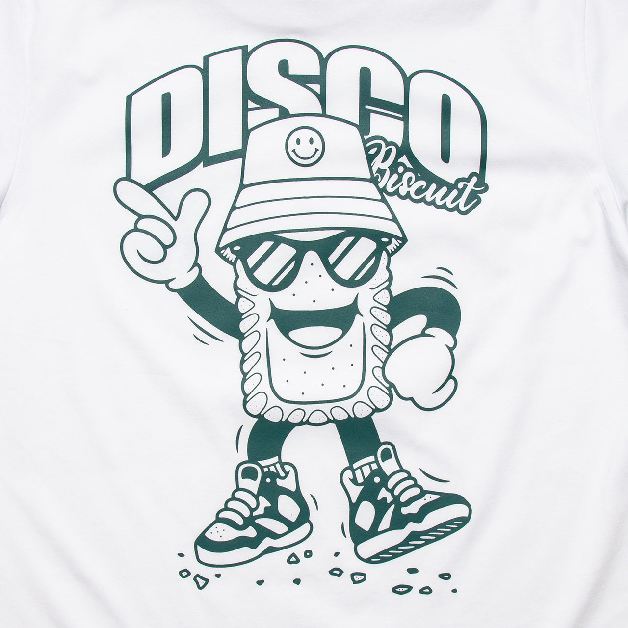 Discoff Biscuit Back Print - Tshirt - White