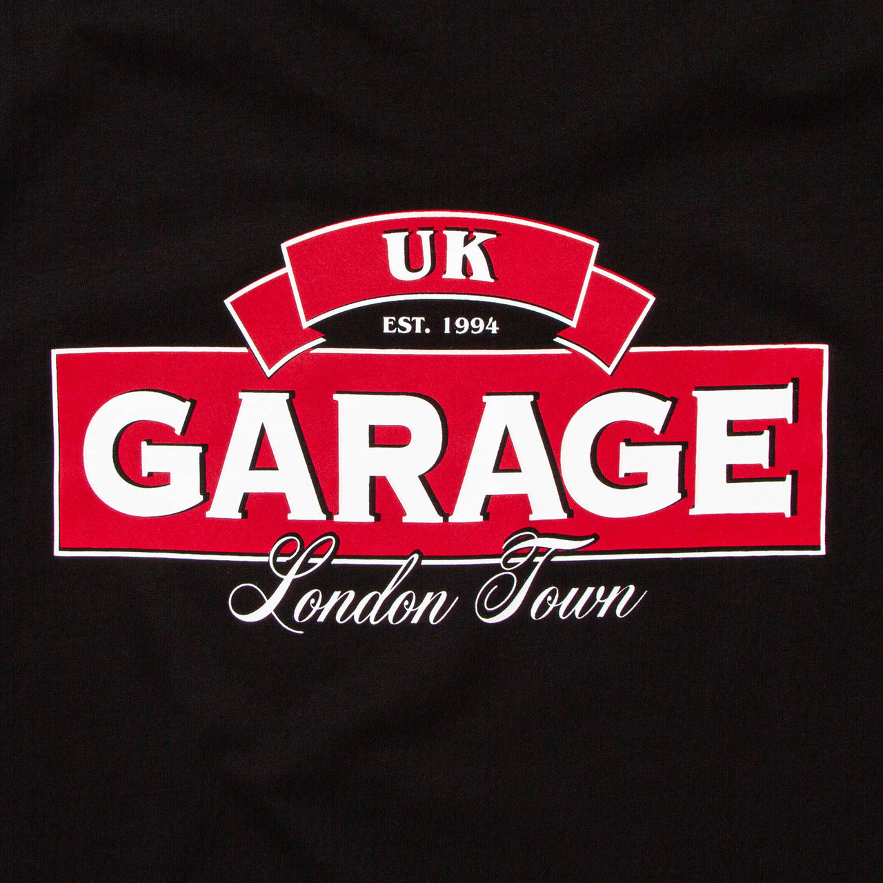 UK Garage Back Print - Tshirt - Black