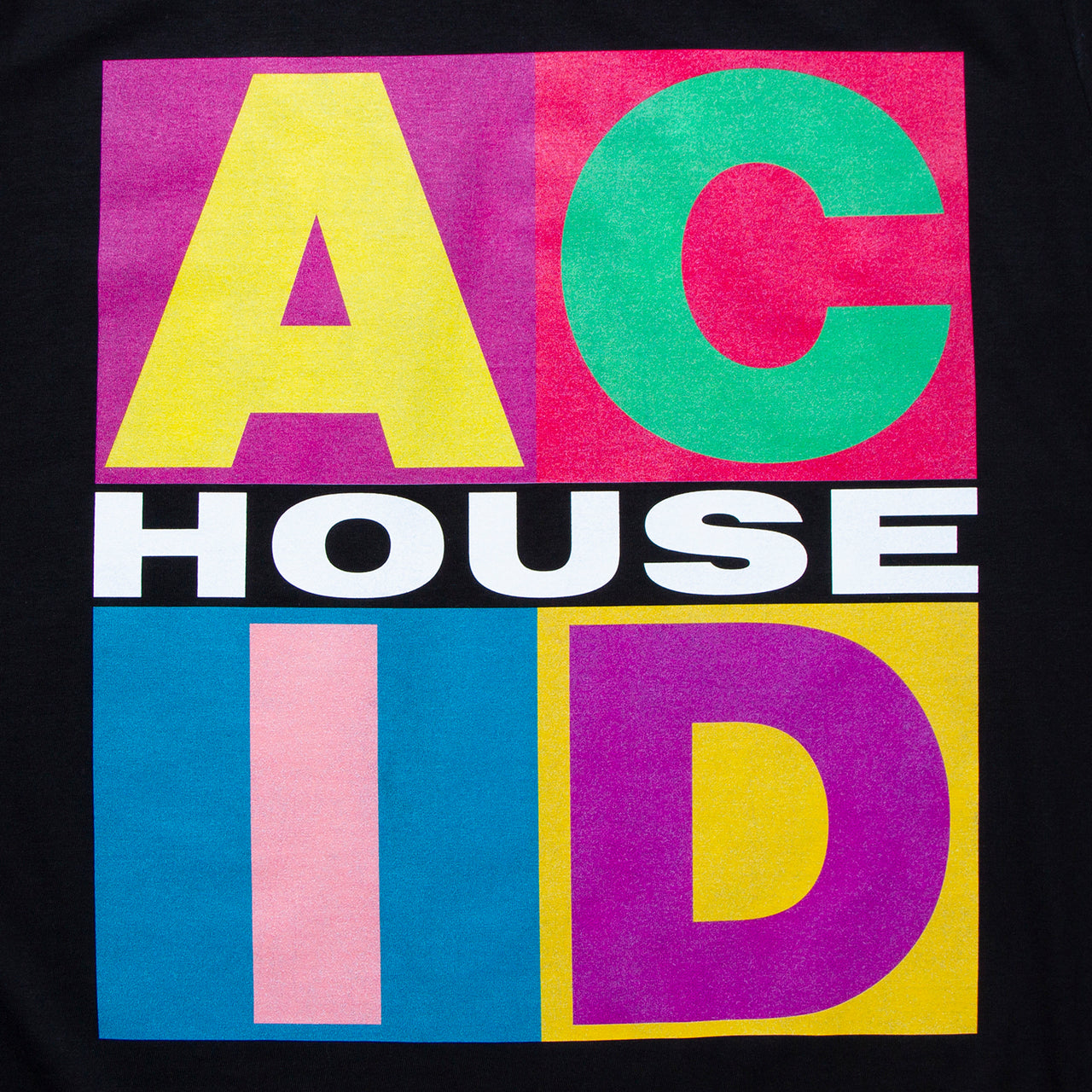 Crest Squares Acid - Tshirt - Black