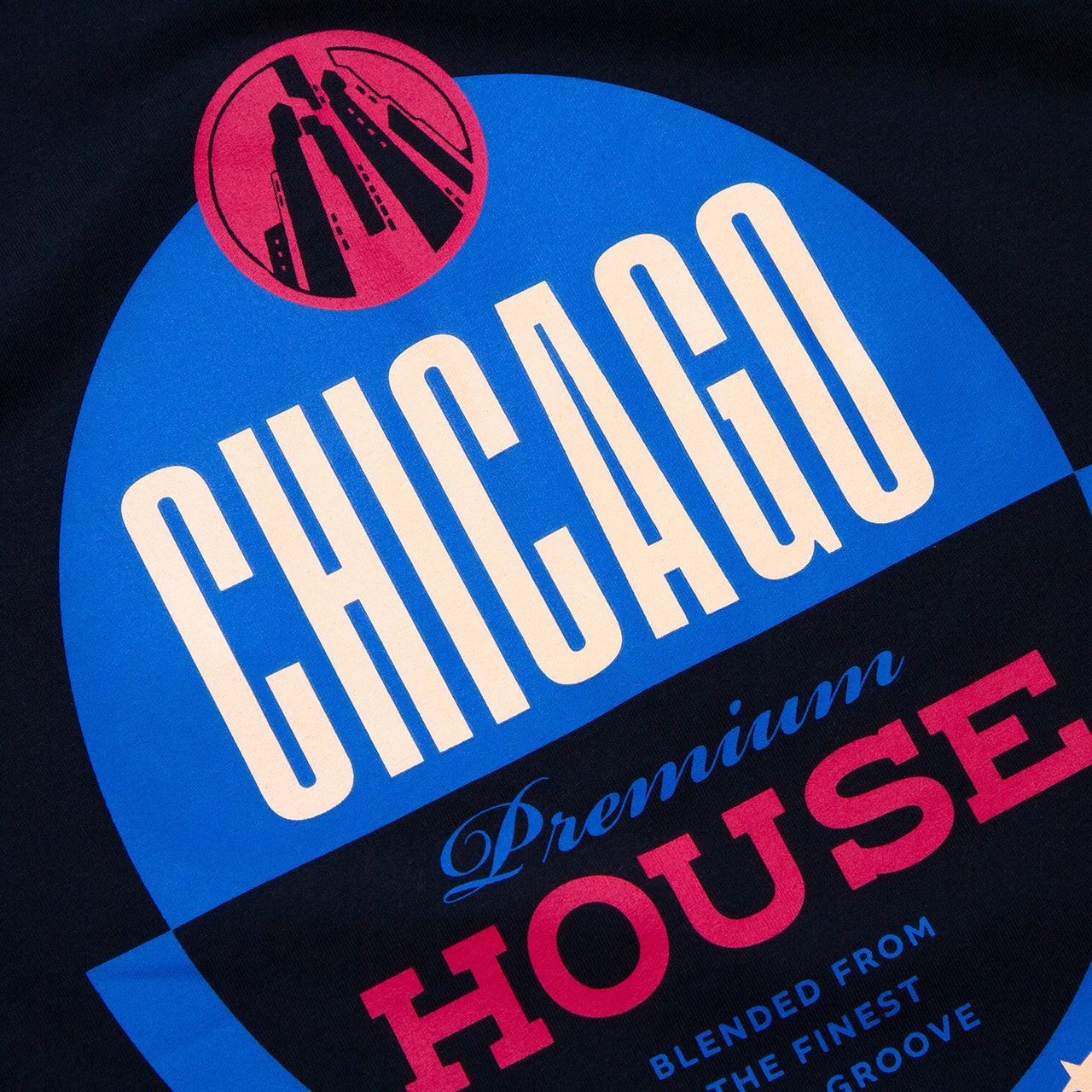 Chicago House Front Print - Sweatshirt - Black