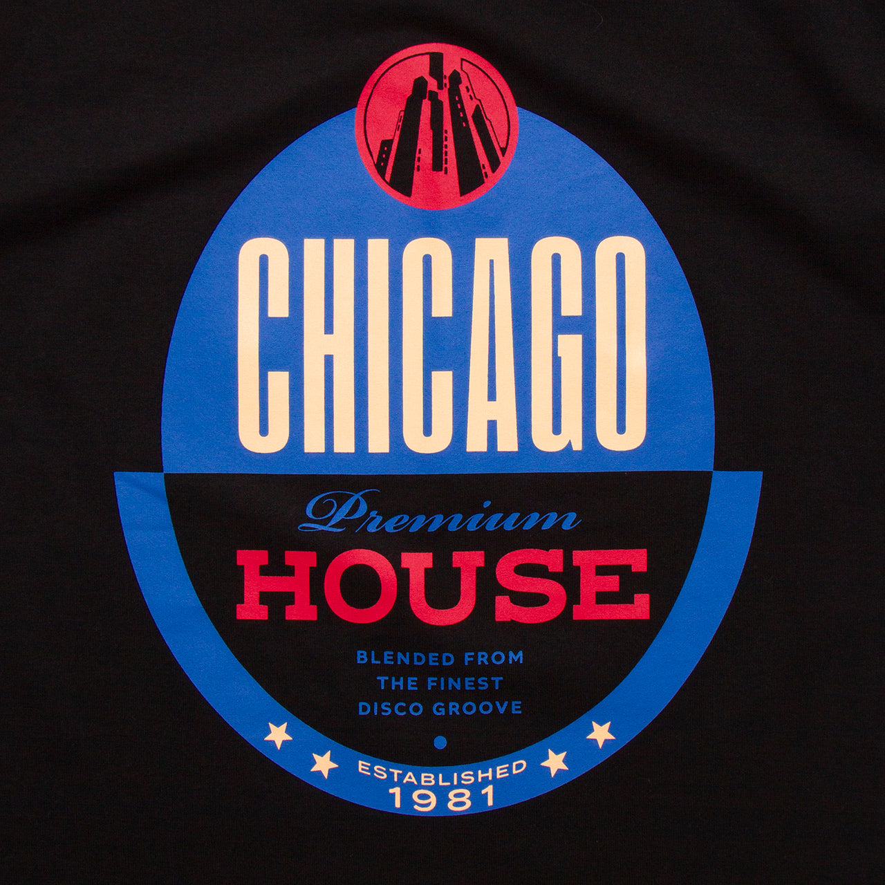 Chicago House Back Print - Sweatshirt - Black