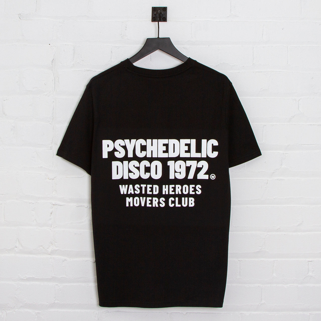 Psychedelic Disco 1972 Movers Club Back Print - Tshirt - Black