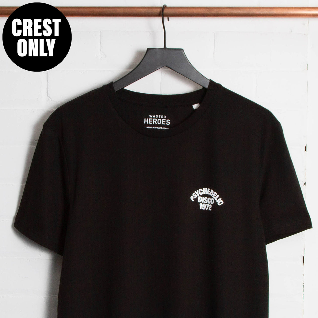 Crest 1972 Psychedelic Disco - Tshirt - Black