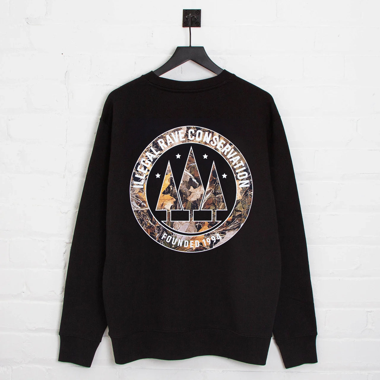 Realtree Illegal Rave Back Print - Sweatshirt - Black