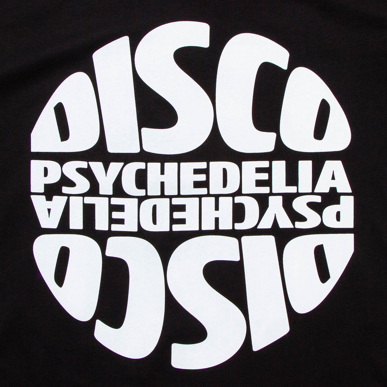 Revolve White Disco Psychedelia Back Print - Tshirt - Black
