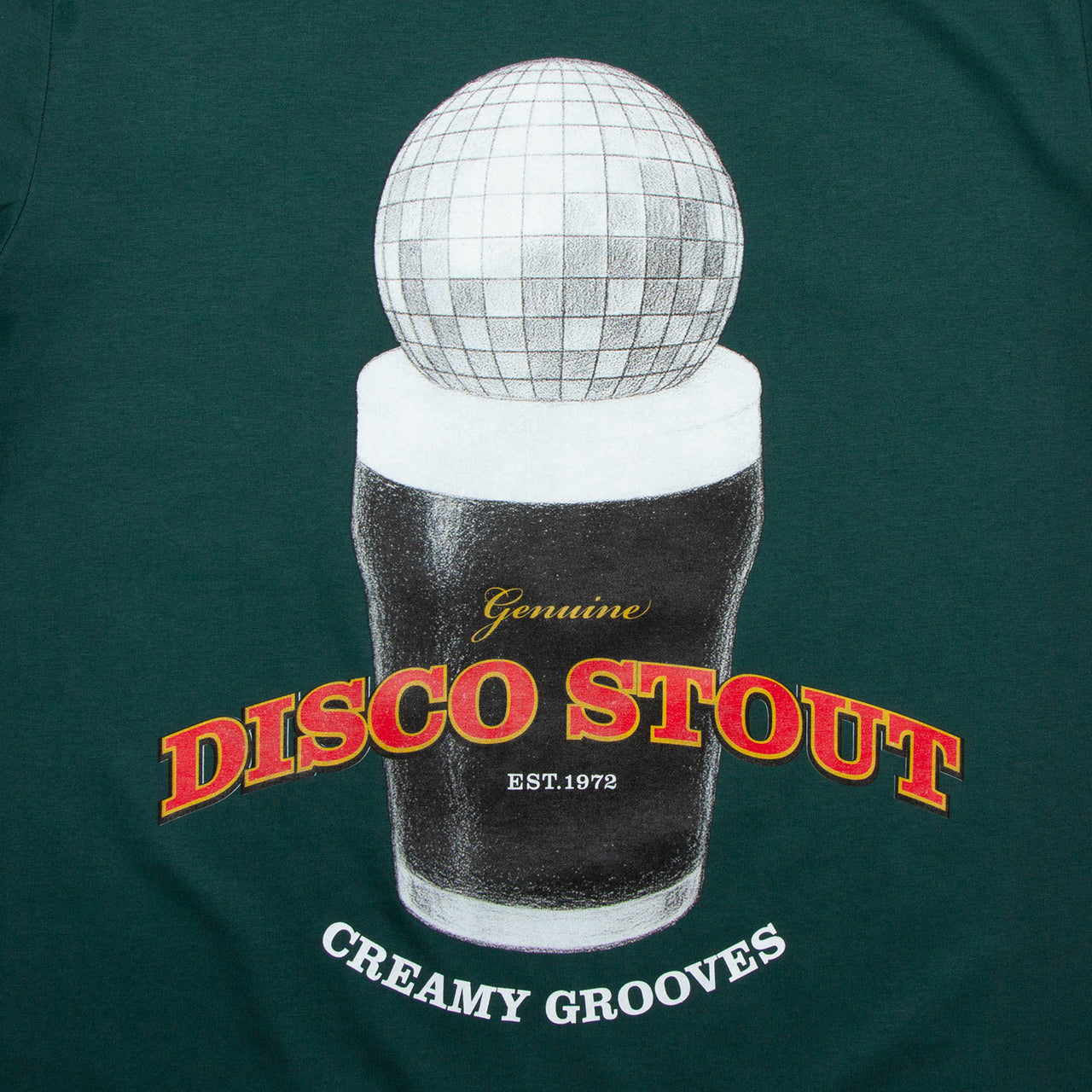 Creamy Disco Stout Back Print - Tshirt - Green