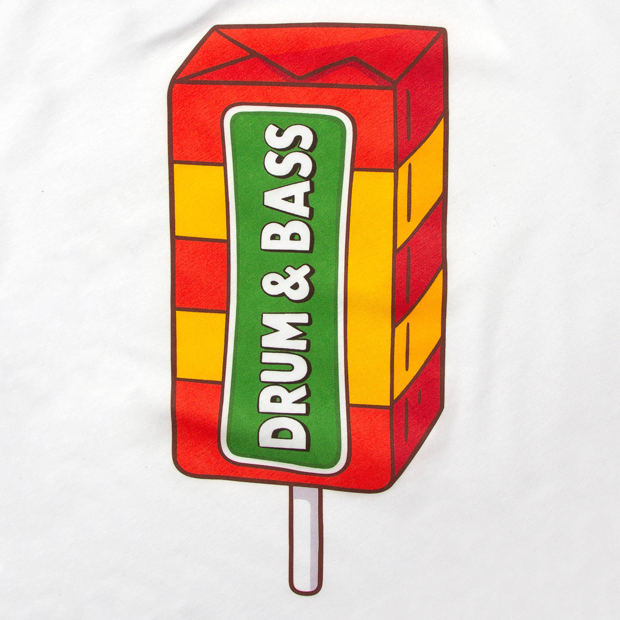 Crest Drumstick & Bass - Tshirt - White