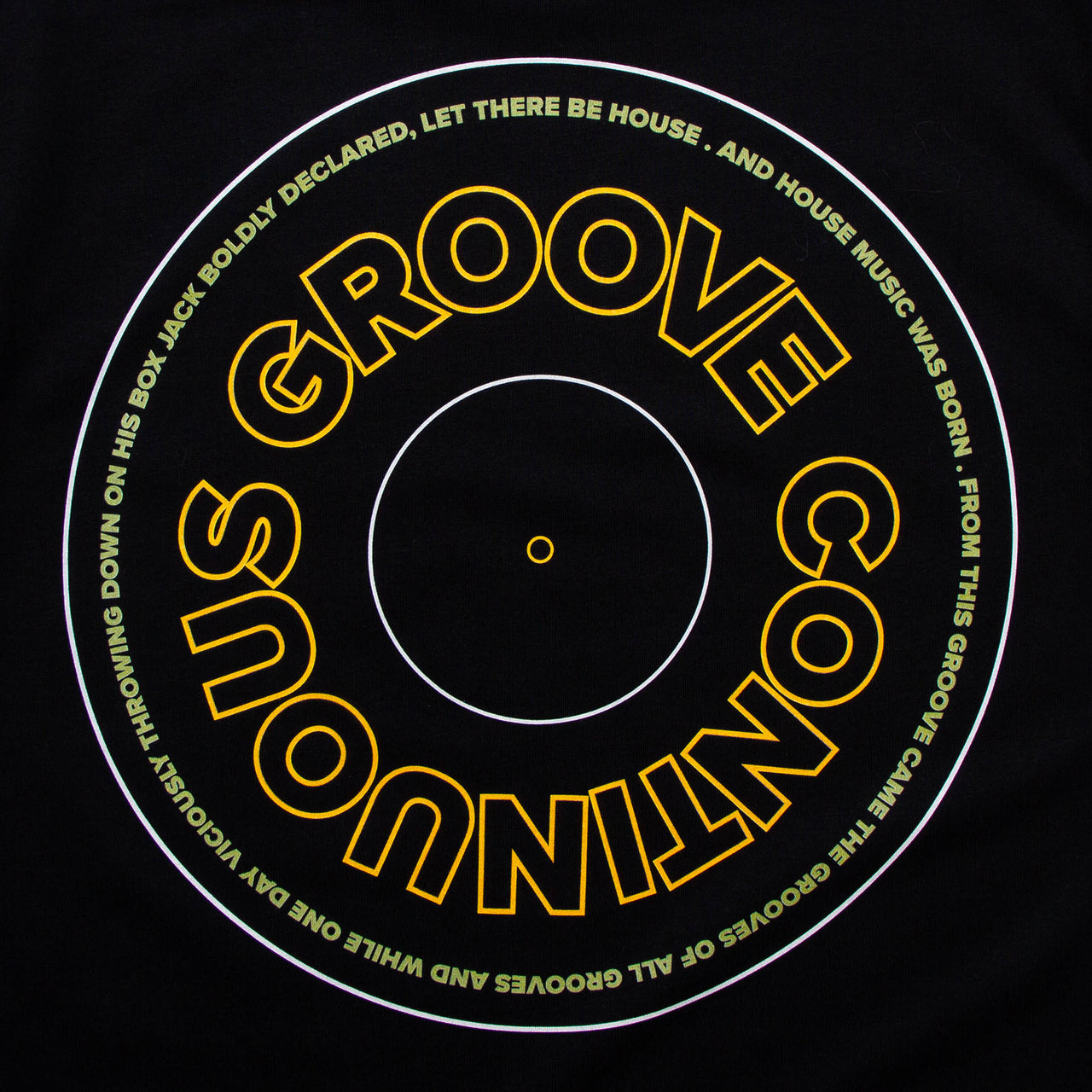 OG Continuous Groove Back Print - Tshirt - Black