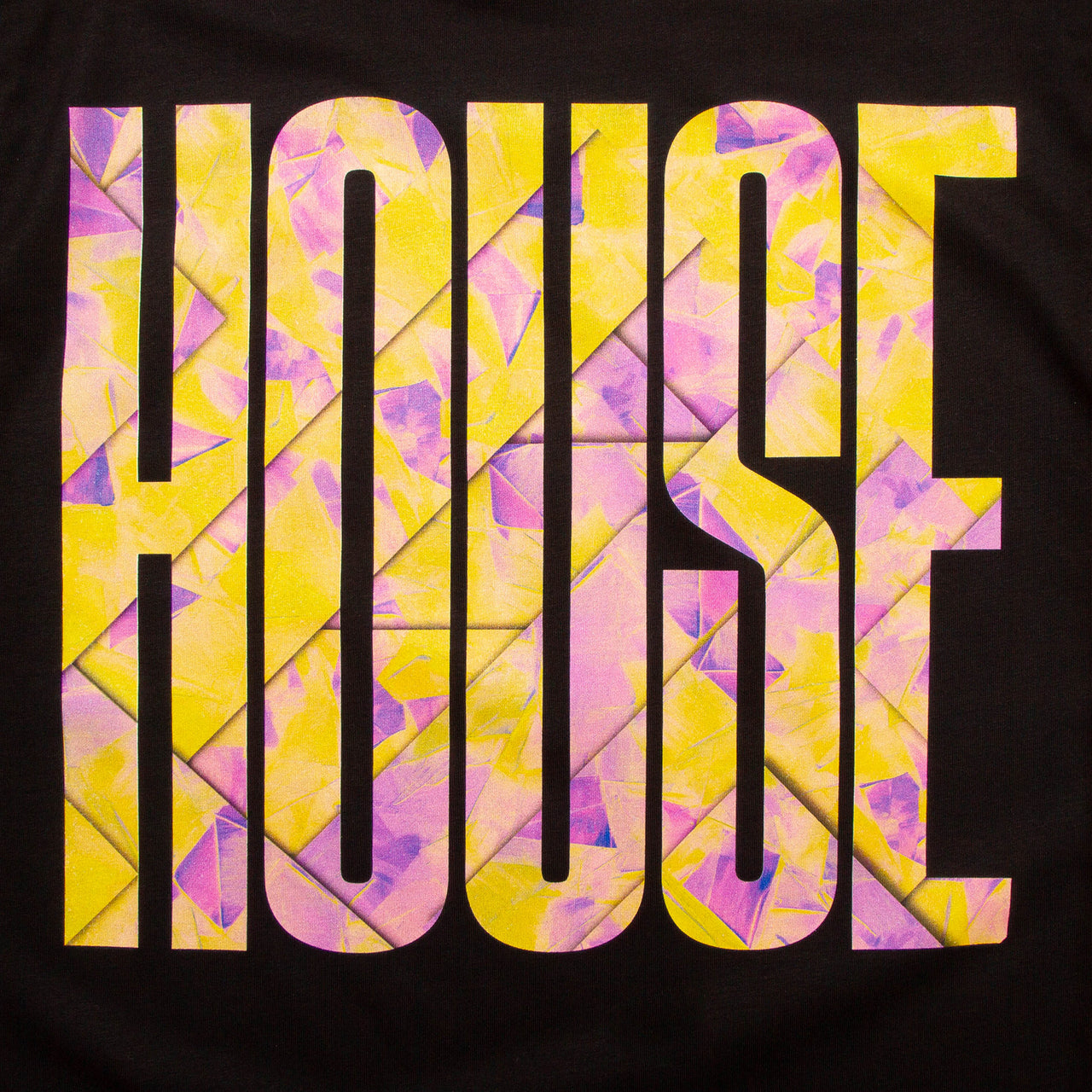 Fold Higher House Back Print - Tshirt - Black