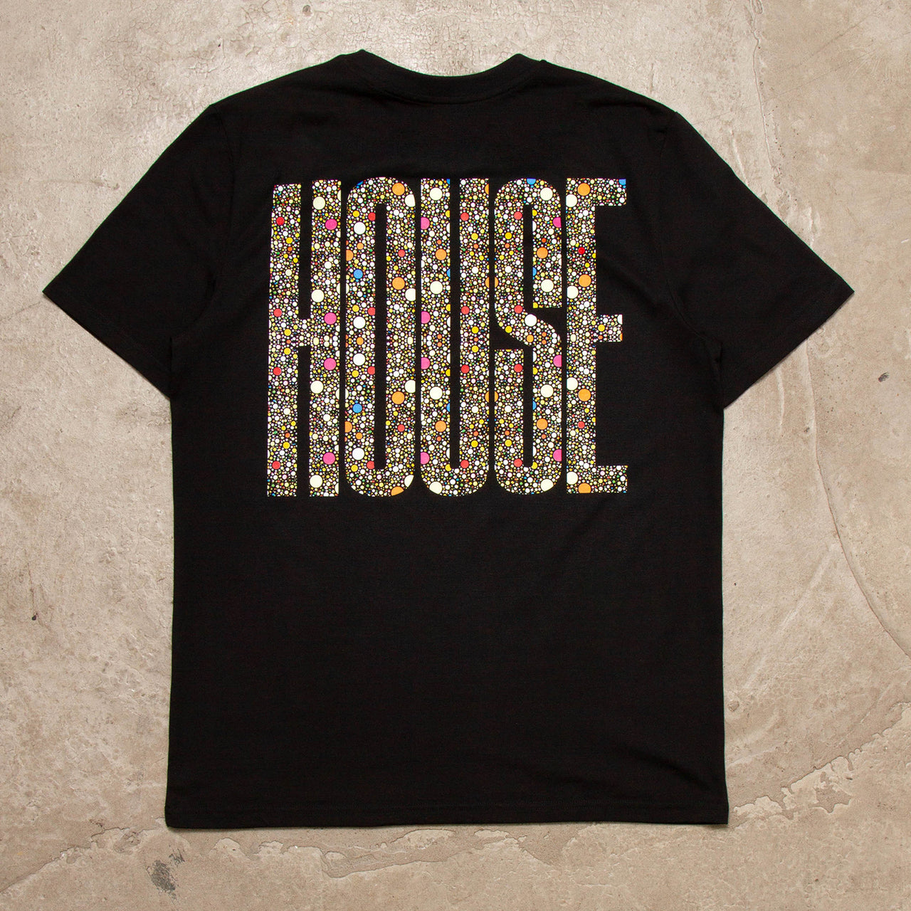 Dots Higher House Back Print - Tshirt - Black