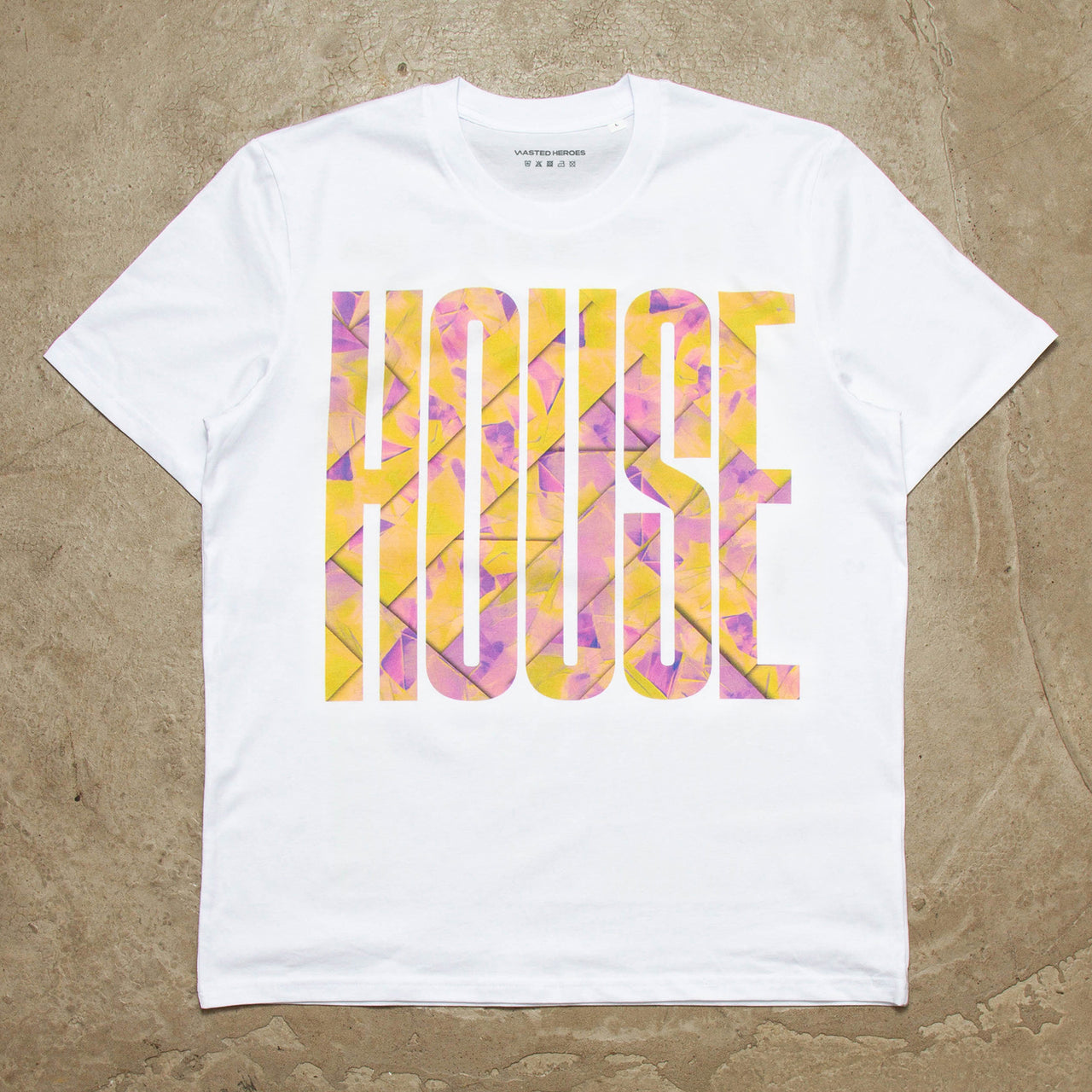 Fold Higher House Front Print - Tshirt - White