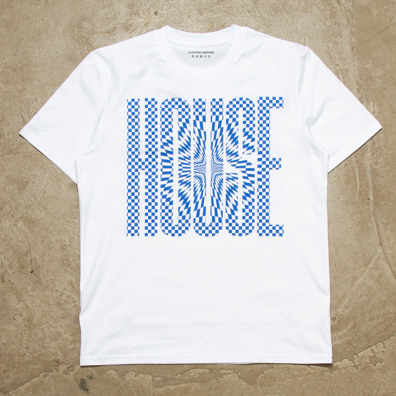 Blue Void Higher House Front Print - Tshirt - White