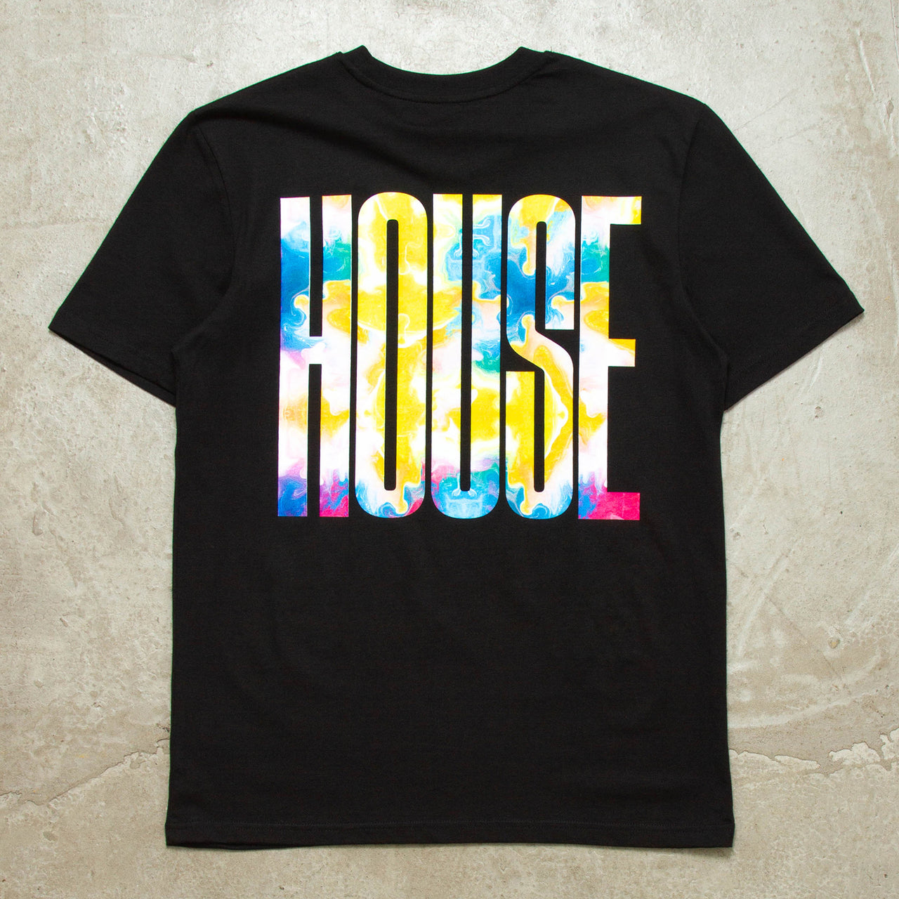 Flow Higher House Back Print - Tshirt - Black