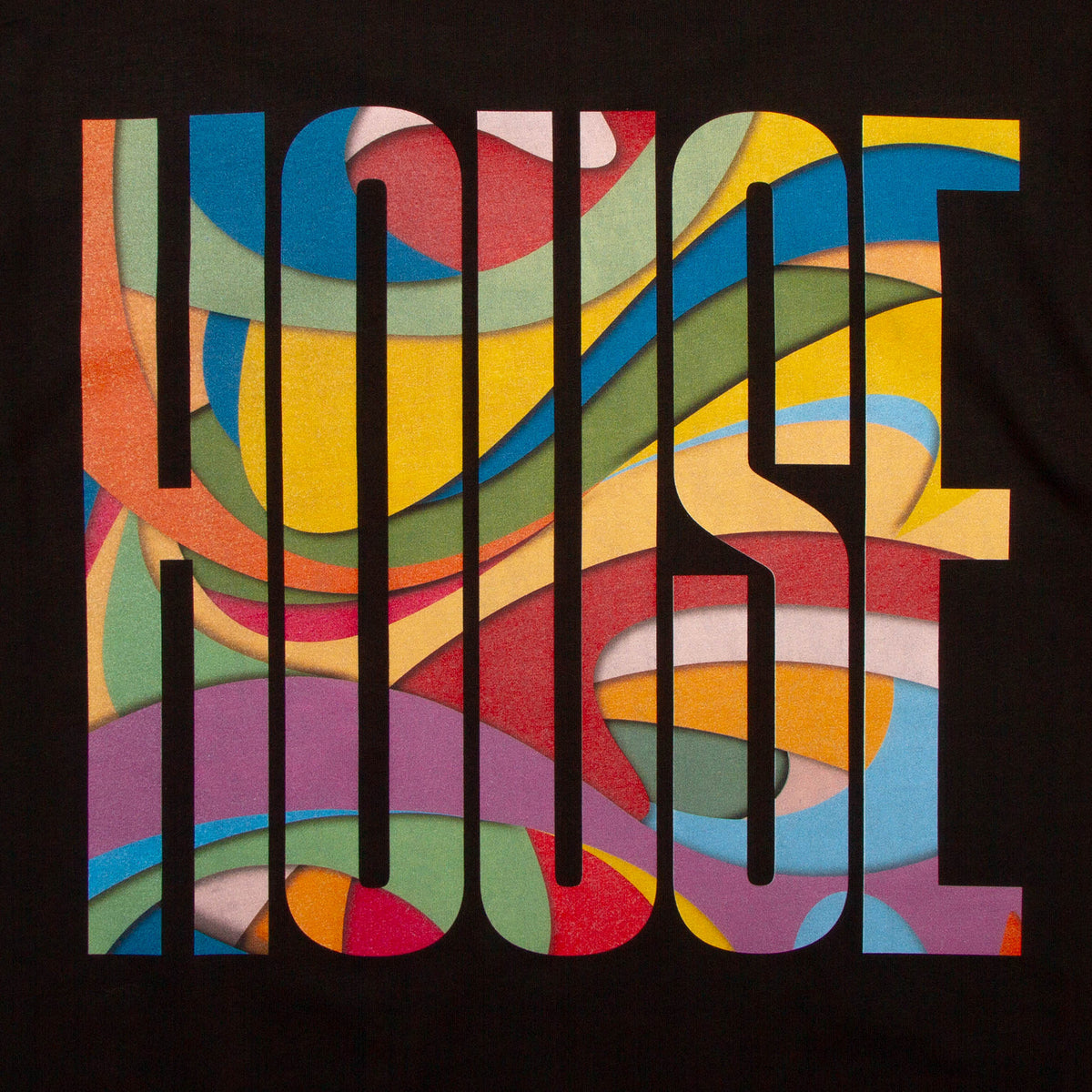 Melt Higher House Back Print - Tshirt - Black