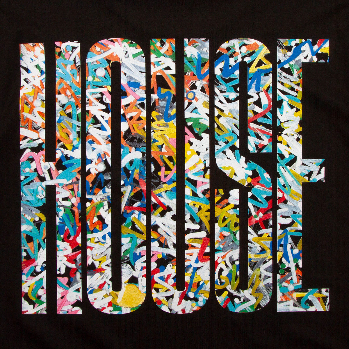 Marker Higher House Back Print - Tshirt - Black