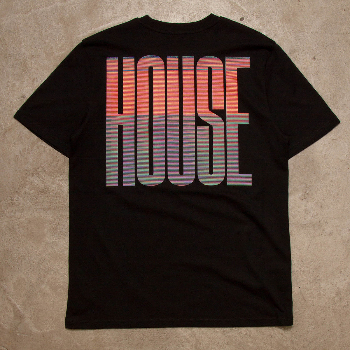 Glitch Higher House Back Print - Tshirt - Black