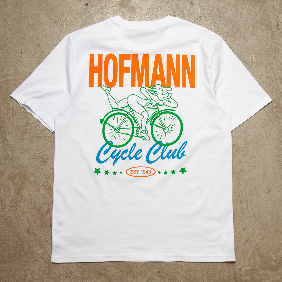 Cycle Club Hofmann Back Print - Tshirt - White