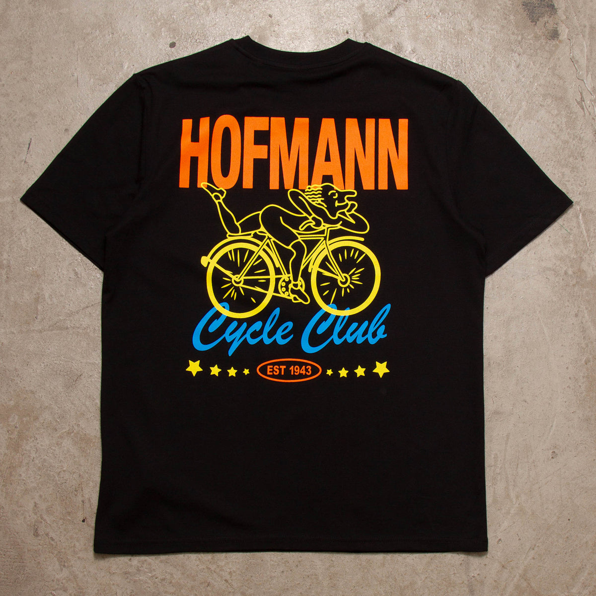 Cycle Club Hofmann Back Print - Tshirt - Black
