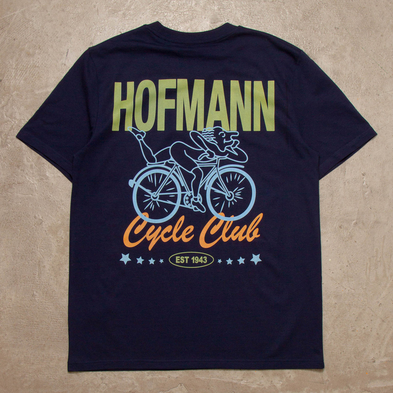 Green Cycle Club Hofmann Back Print - Tshirt - Navy