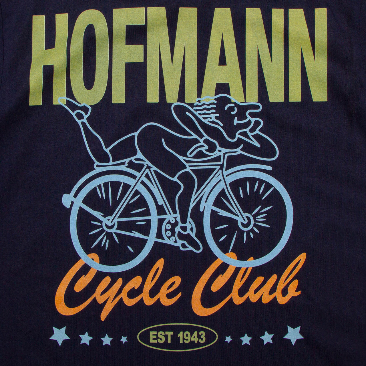 Green Cycle Club Hofmann Back Print - Tshirt - Navy