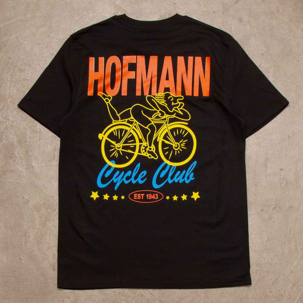 Orange Cycle Club Hofmann Back Print - Tshirt - Black