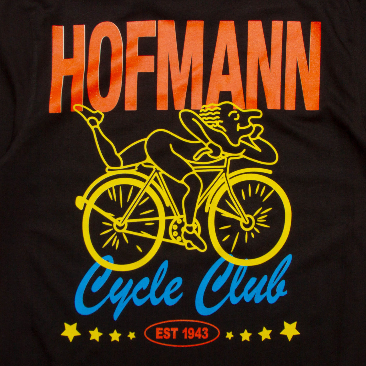 Orange Cycle Club Hofmann Back Print - Tshirt - Black