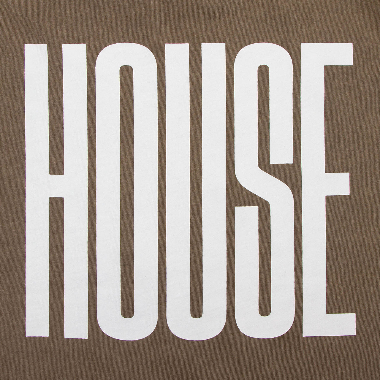 Higher House Front Print - Oversized Tshirt - Sand Acid Wash