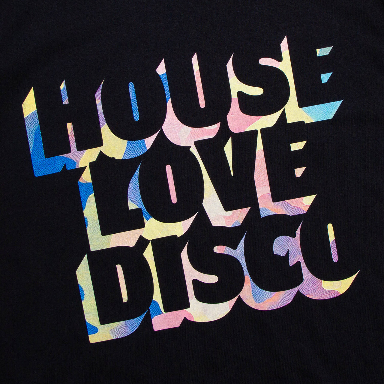 Crest BF Yellow House Love Disco - Tshirt - Black