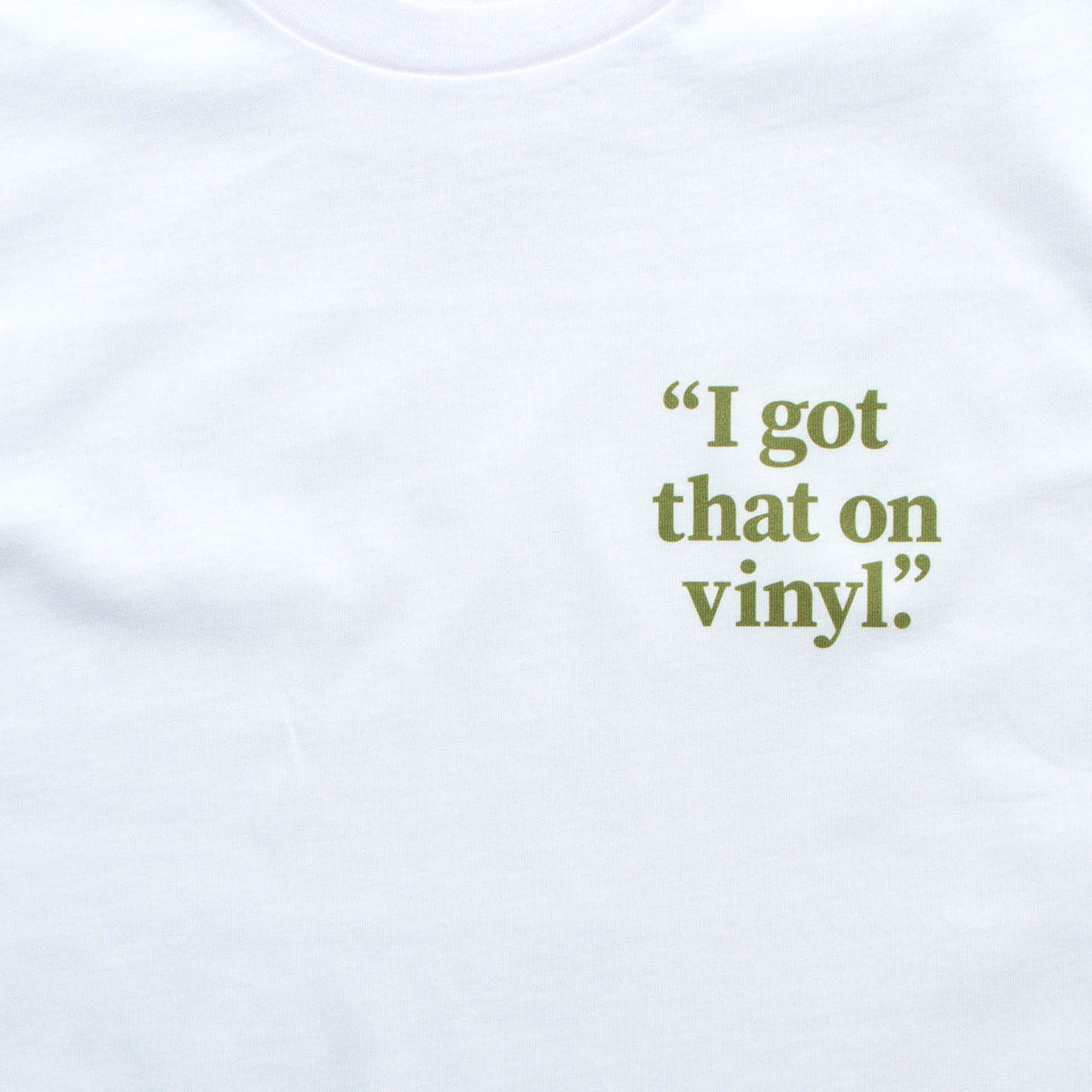 Crest I Got That Vinyl Green - Tshirt - White