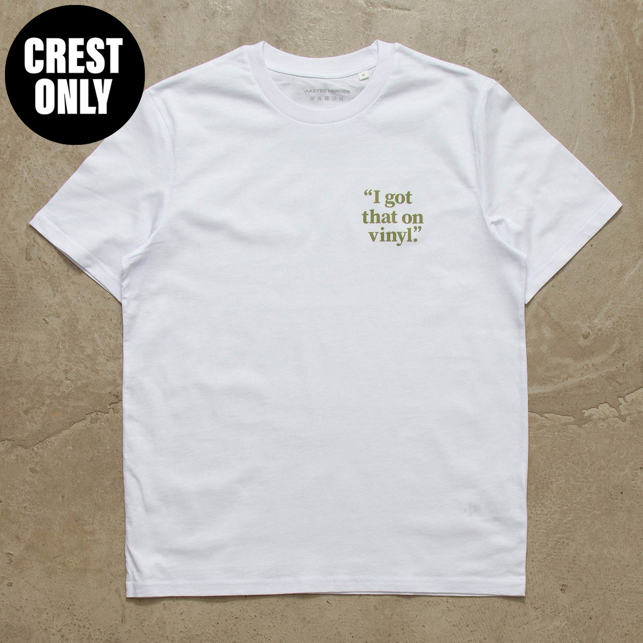 Crest I Got That Vinyl Green - Tshirt - White