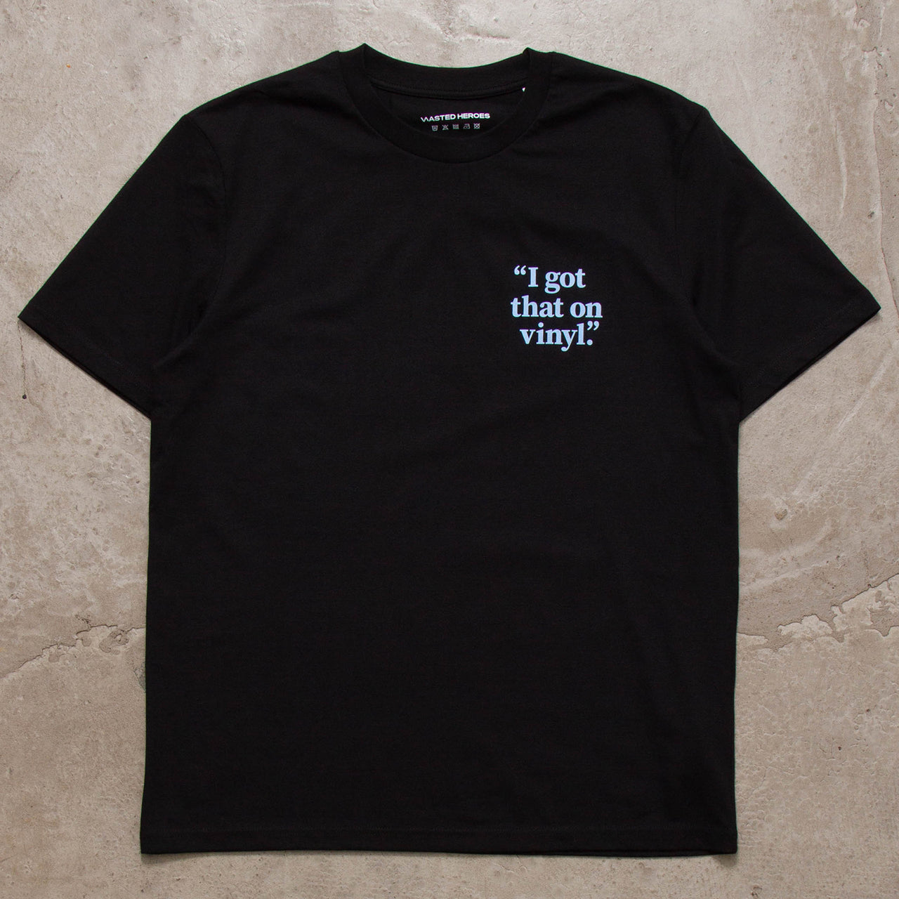 Crest I Got That Vinyl Blue - Tshirt - Black