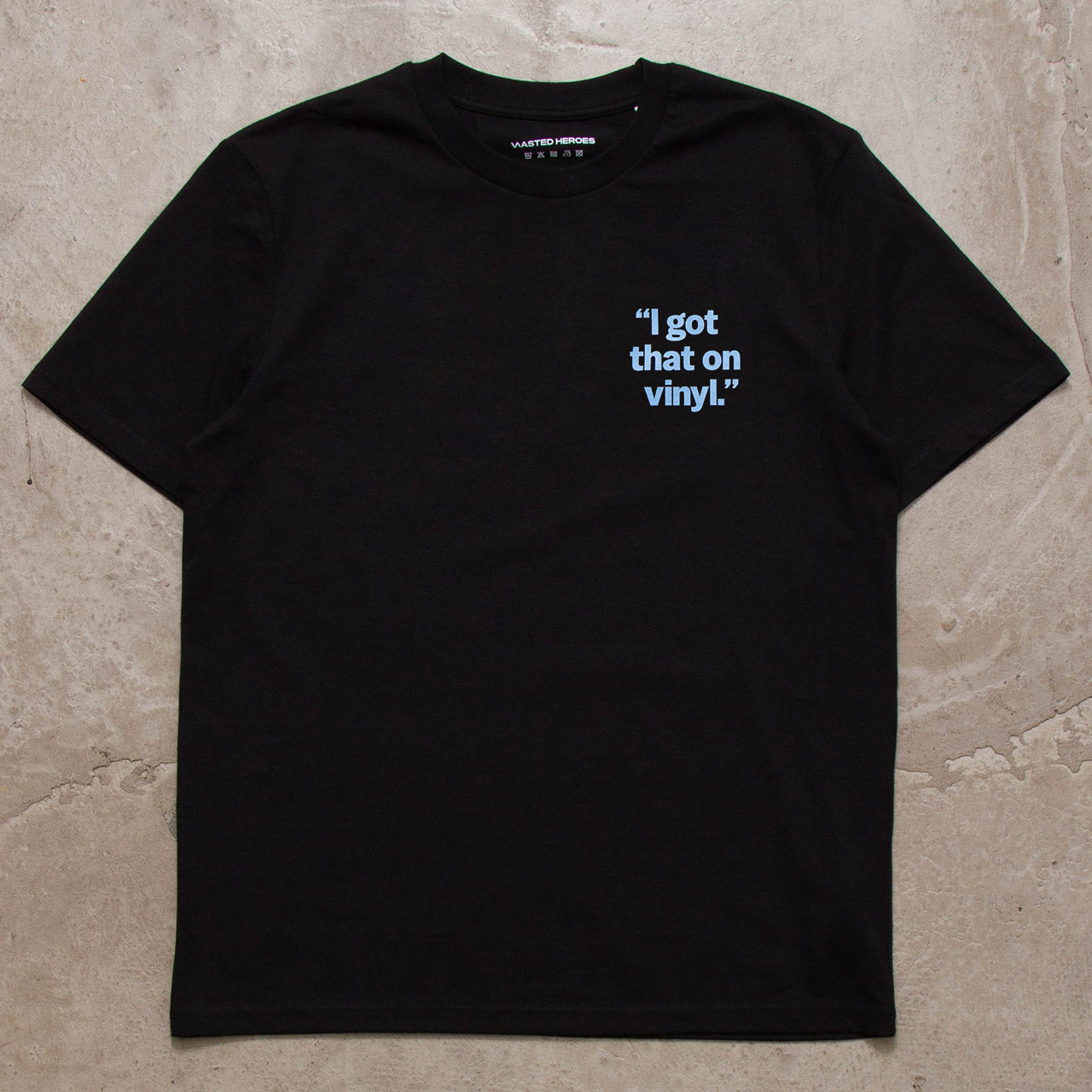 Crest I Got That Vinyl Blue - Tshirt - Black