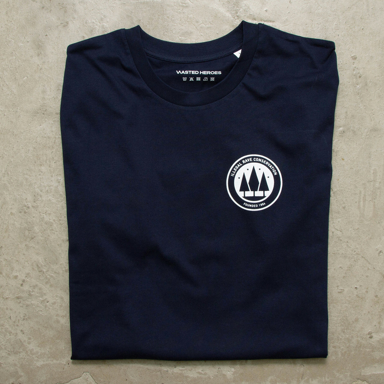 Crest Illegal Rave Conservation - Tshirt - Navy