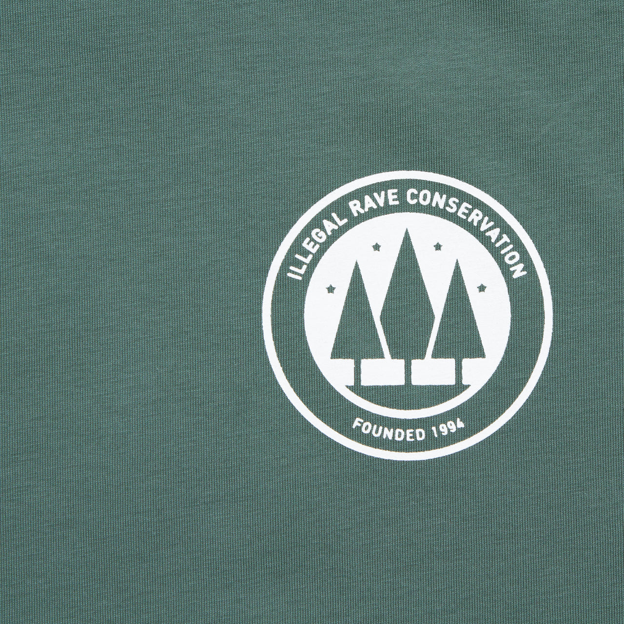 Crest Illegal Rave Conservation - Tshirt - Green